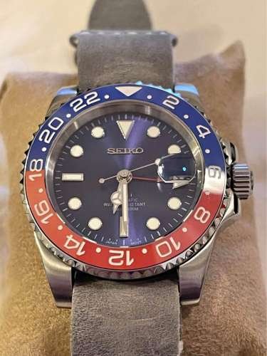 Seiko MOD (Red Blue) GMT