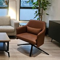Leather Chair with Swivel (2 available) HK1,800   In st