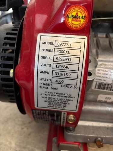 4000 watt generator