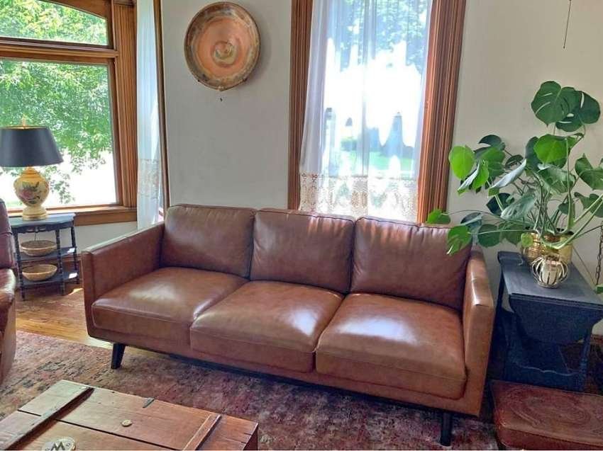 leather sofa
