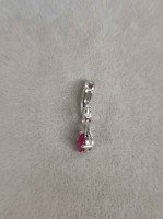 White Gold Ruby