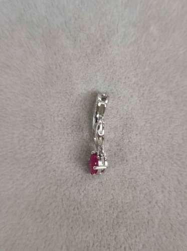 White Gold Ruby