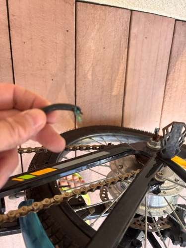 Vooka electric bicycle, broken wire
