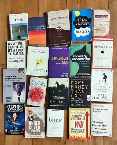 Books non fiction and investment, finance