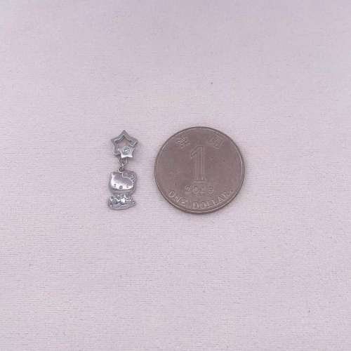  18K white gold diamond 002ct