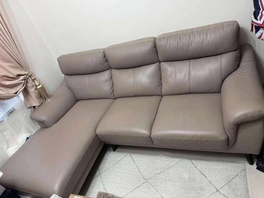 MOVING OUT IN DECEMBER L shaped leather couch