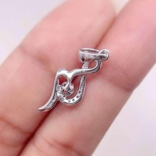 18K white gold diamond