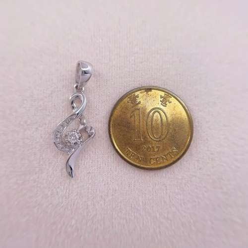 18K white gold diamond
