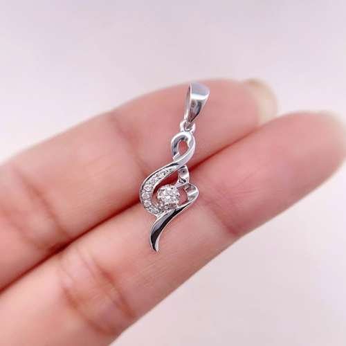 18K white gold diamond