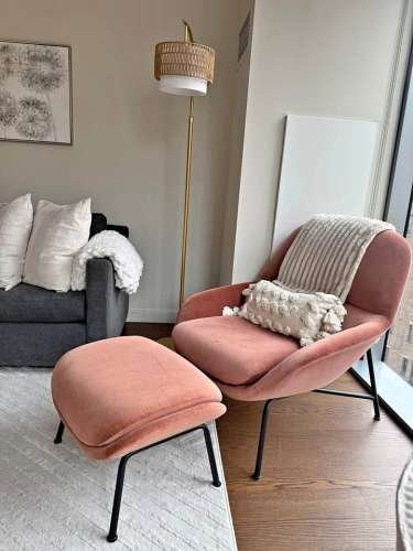 chair and ottoman