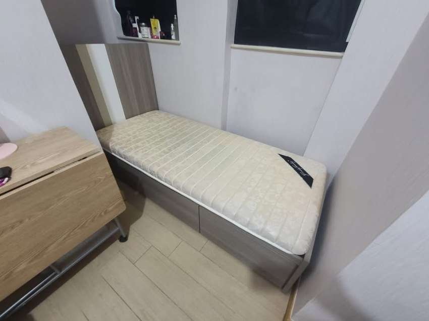 STAPLE Single Bed with 3 Drawers AND MATTRESS