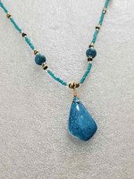 STONE PENDANT NECKLACE JEWELRY