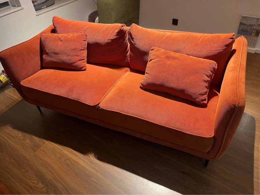 Orange sofa