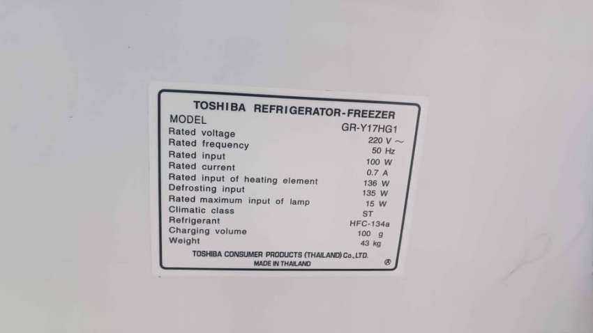 Toshiba Fridge and freezer