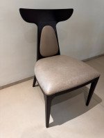 Italian Wood  Leather Dining Chairs