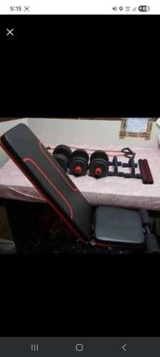 Gym Equipments Dumbells and bench 500hkd only