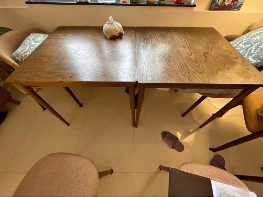 Solid wood table