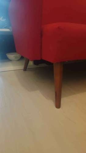 Small Red franc franc 2 seater sofa