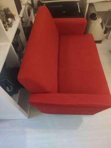 Small Red franc franc 2 seater sofa