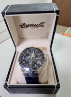 NEW VINTAGE INGERSOLL WATCH MEN IN1219BK BLUE DIAL AUTOMATIC GERMAN DEDIGN