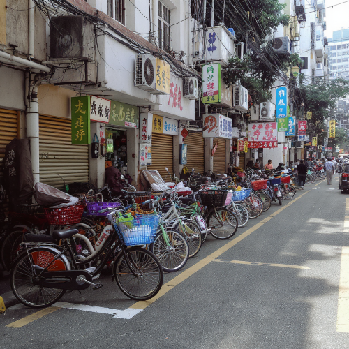 Bicycles in Hong Kong