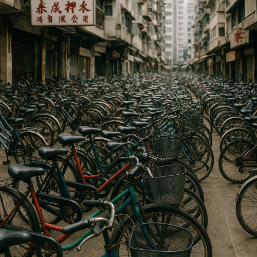 Bicycles in Hong Kong