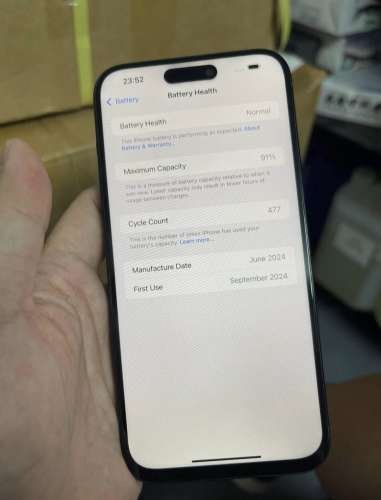 iPhone 15 plus 92 battery,