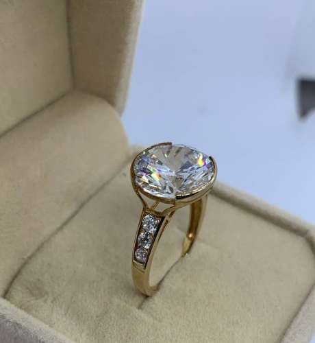 9k 12mm 9k gold 12mm CZ ring