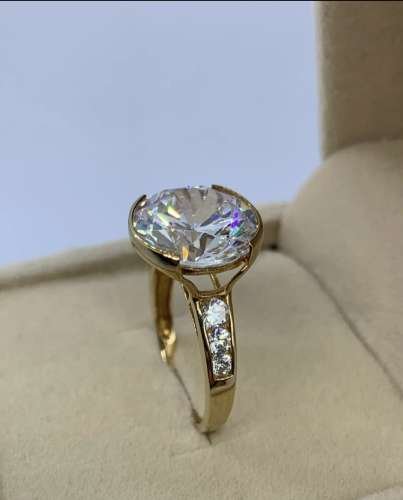9k 12mm 9k gold 12mm CZ ring