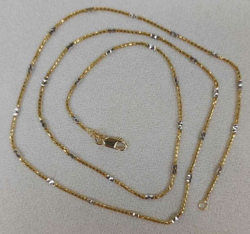 18K Yellow and White Gold Combination Chain