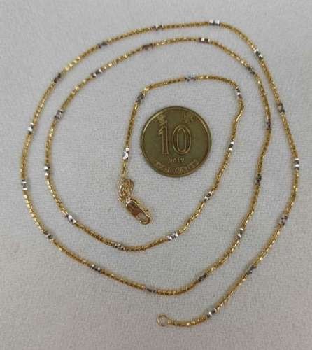18K Yellow and White Gold Combination Chain