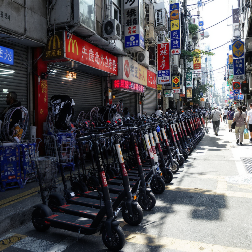 Scooters in Hong Kong